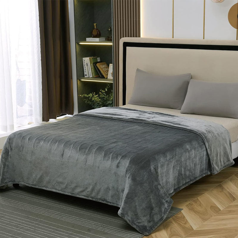 King Size Electric Blanket | Heated Blanket with 4 Heat Levels | Auto-Off Timer