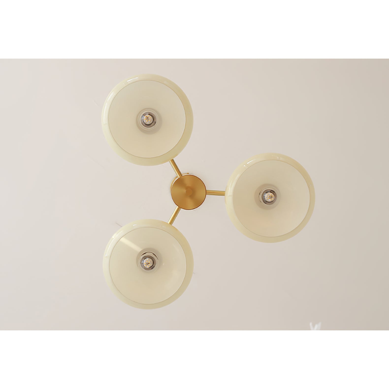 Modern Elliptical Persimmon Chandelier – Ceiling Light Fixture