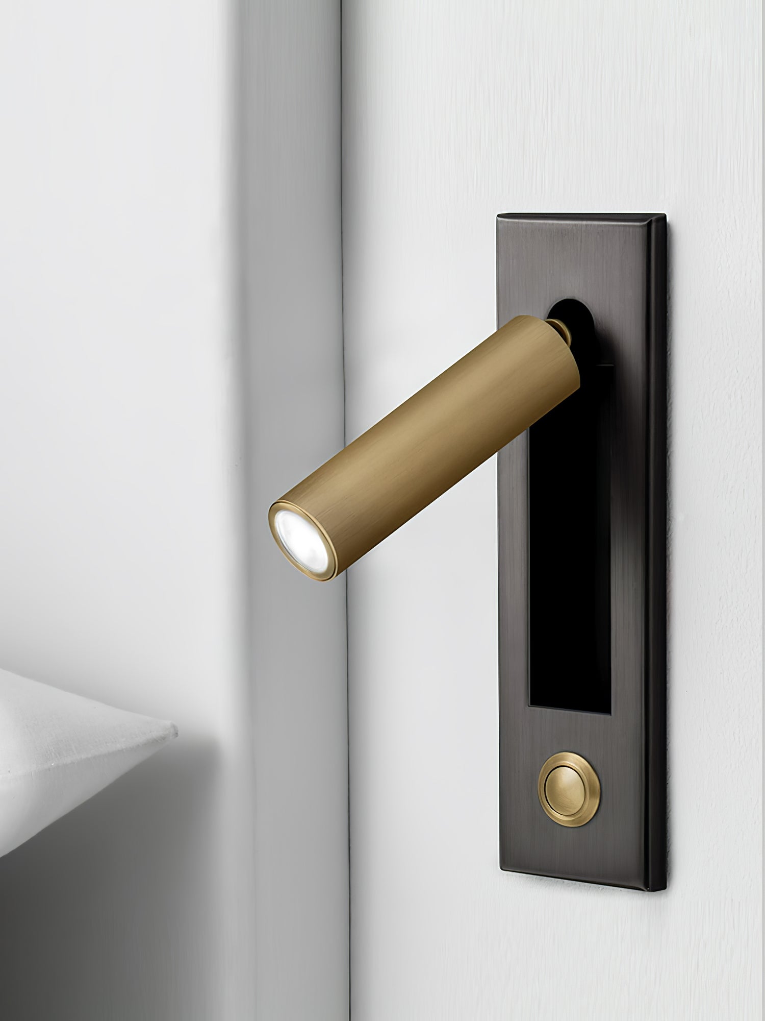 Modern Built-In Bedside Wall Sconce with LED Light