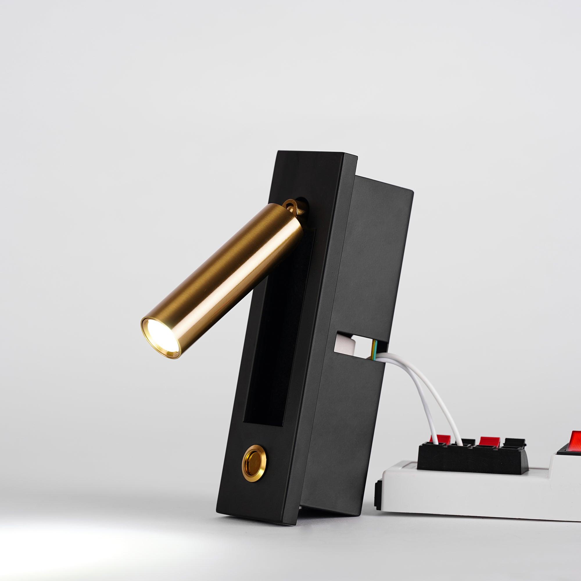 Modern Built-In Bedside Wall Sconce with LED Light