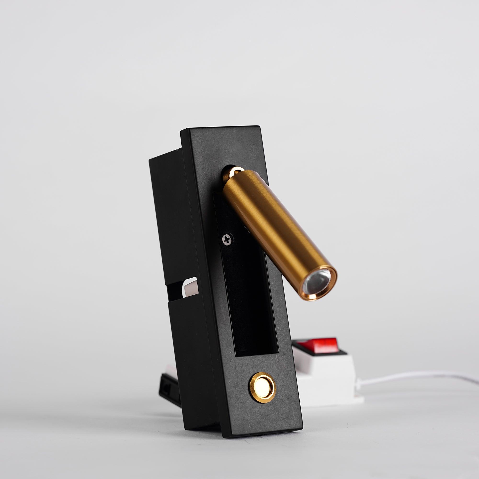 Modern Built-In Bedside Wall Sconce with LED Light