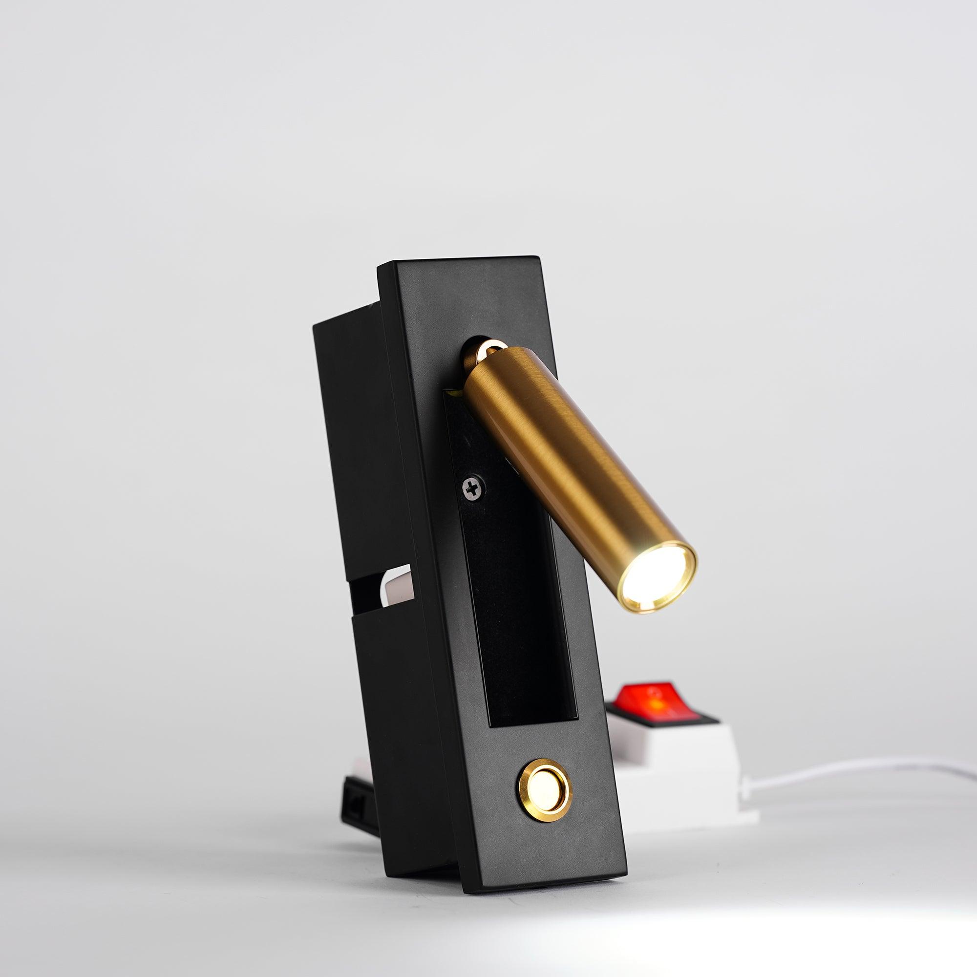 Modern Built-In Bedside Wall Sconce with LED Light