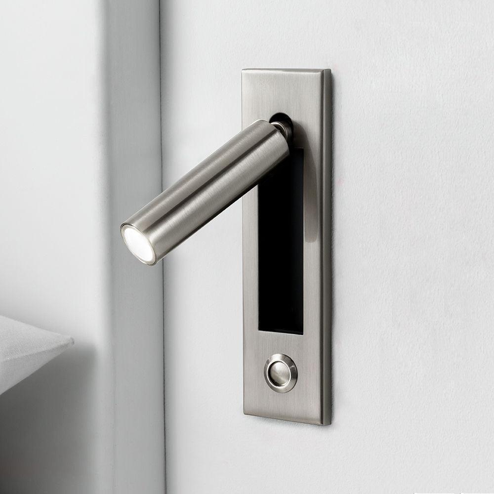 Modern Built-In Bedside Wall Sconce with LED Light