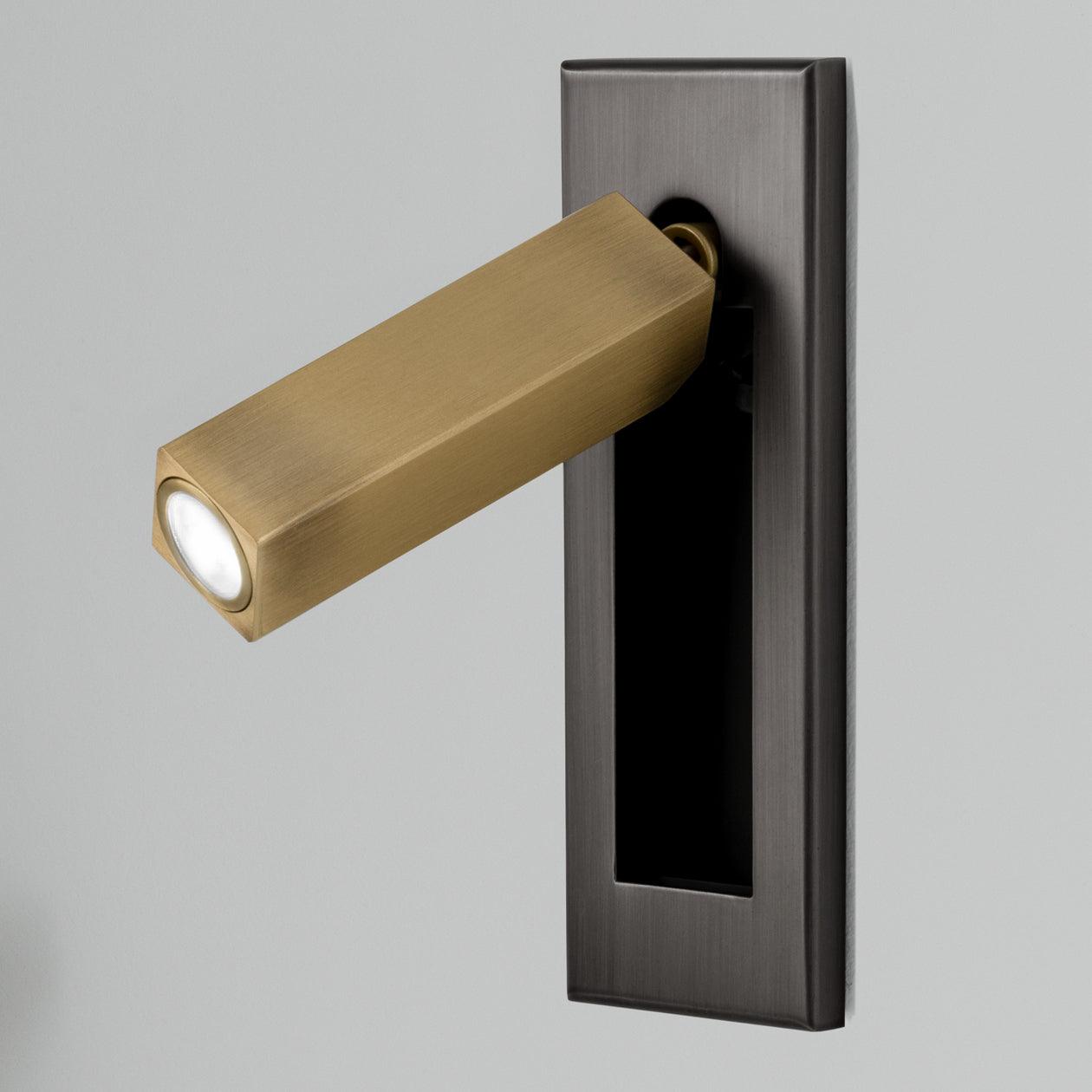 Modern Built-In Bedside Wall Sconce with LED Light