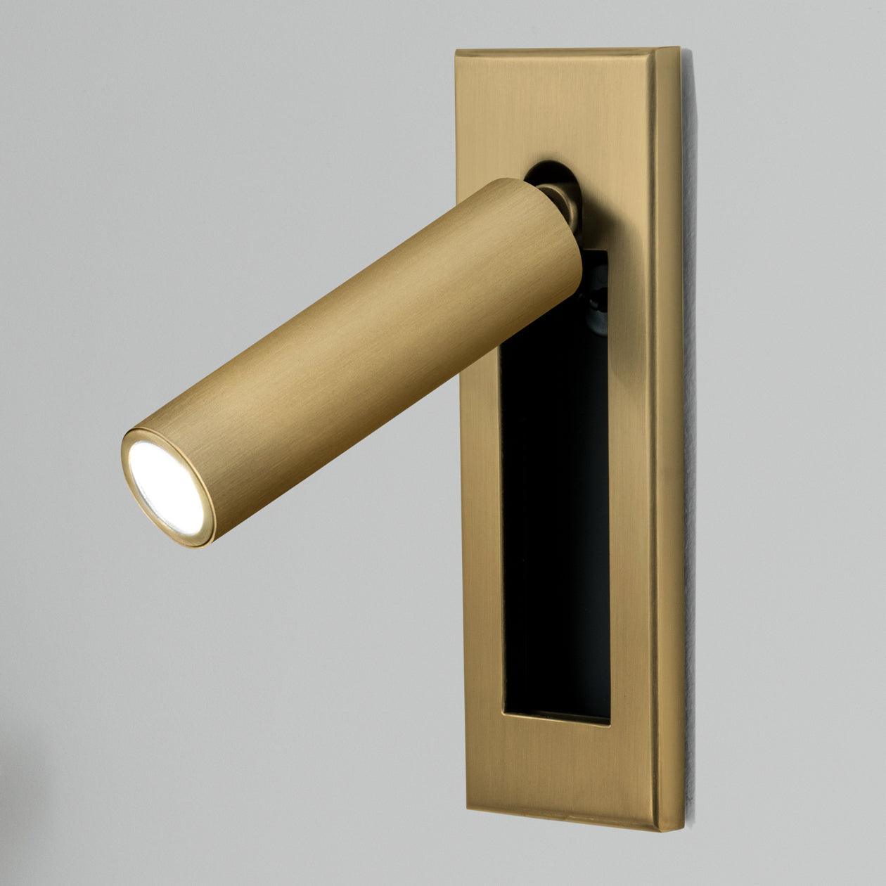 Modern Built-In Bedside Wall Sconce with LED Light