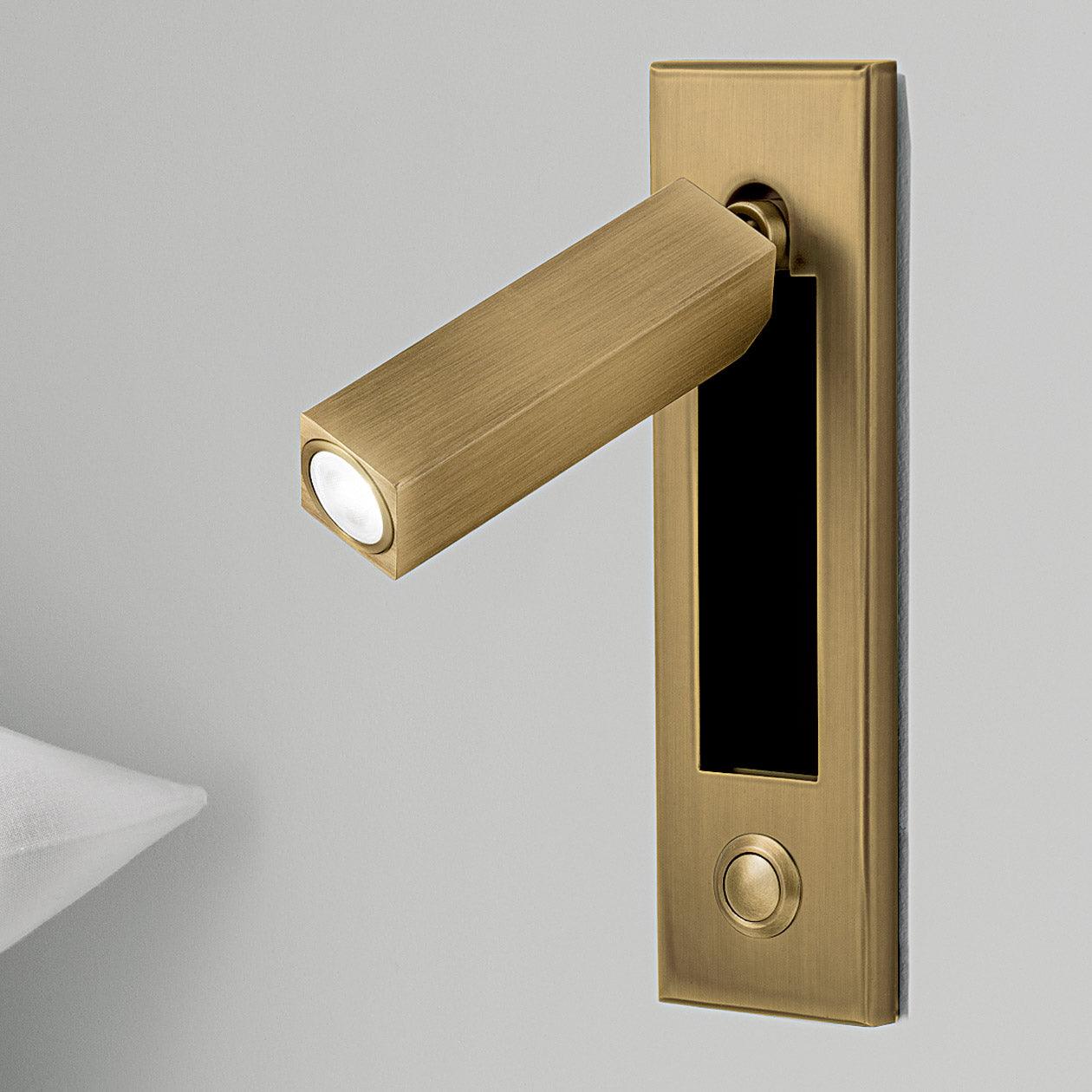 Modern Built-In Bedside Wall Sconce with LED Light