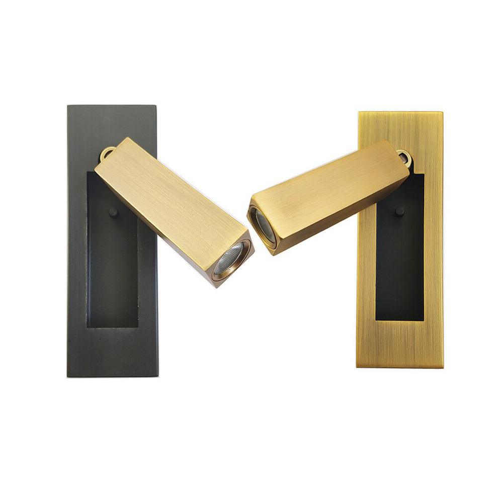 Modern Built-In Bedside Wall Sconce with LED Light