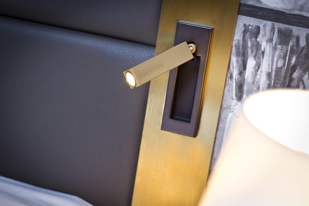 Modern Built-In Bedside Wall Sconce with LED Light