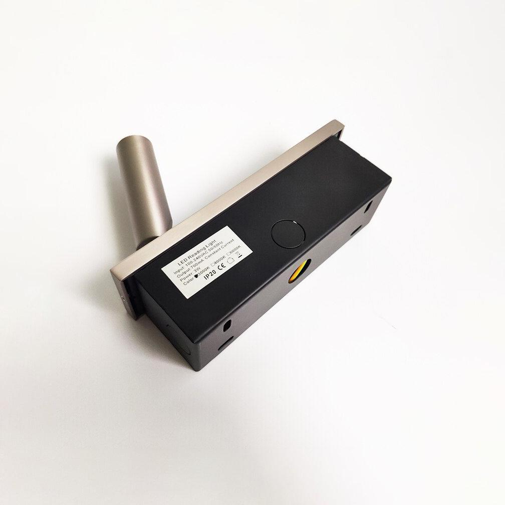 Modern Built-In Bedside Wall Sconce with LED Light