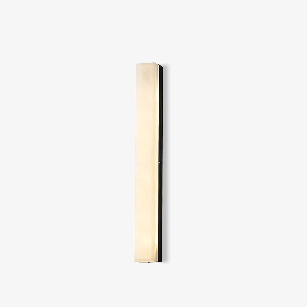 Minimalist Alabaster Wall Lamp – Slim Rectangular Design