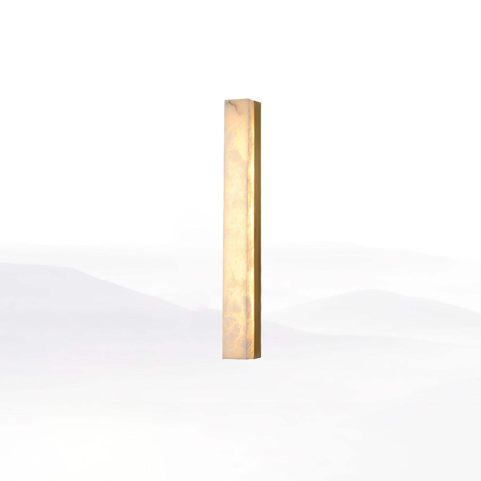 Minimalist Alabaster Wall Lamp – Slim Rectangular Design