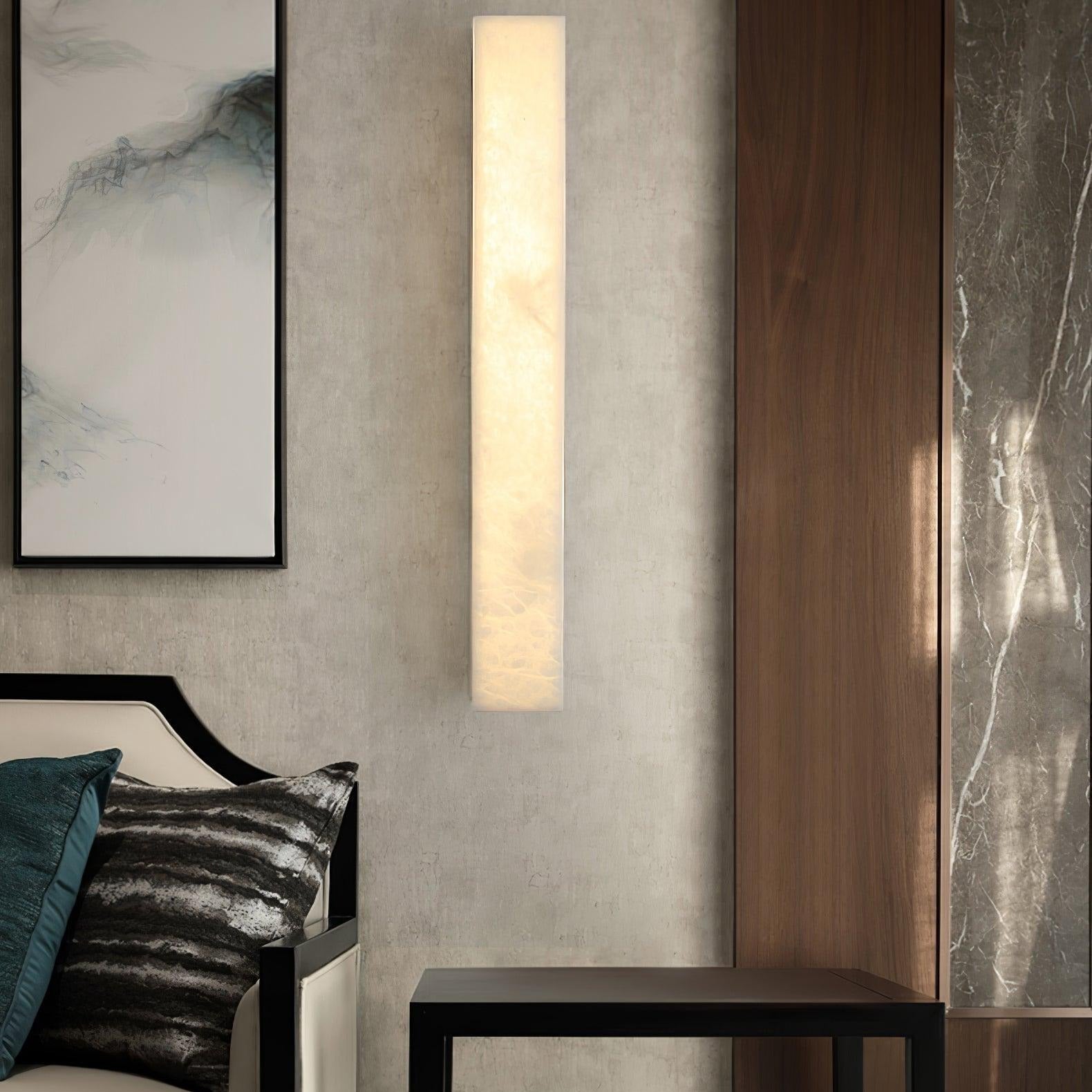 Modern Alabaster Wall Light – Slim Linear Design