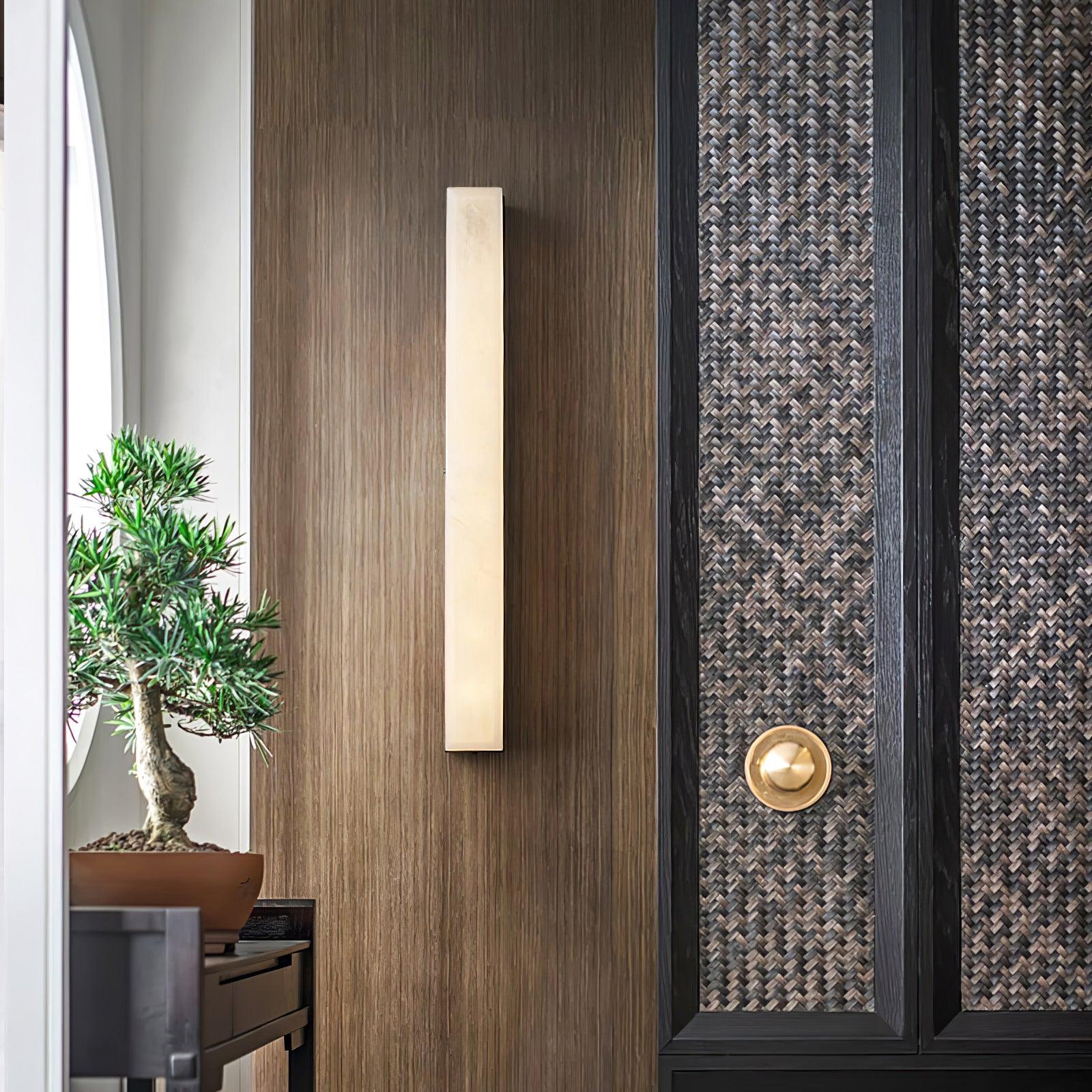 Modern Alabaster Wall Light – Slim Linear Design