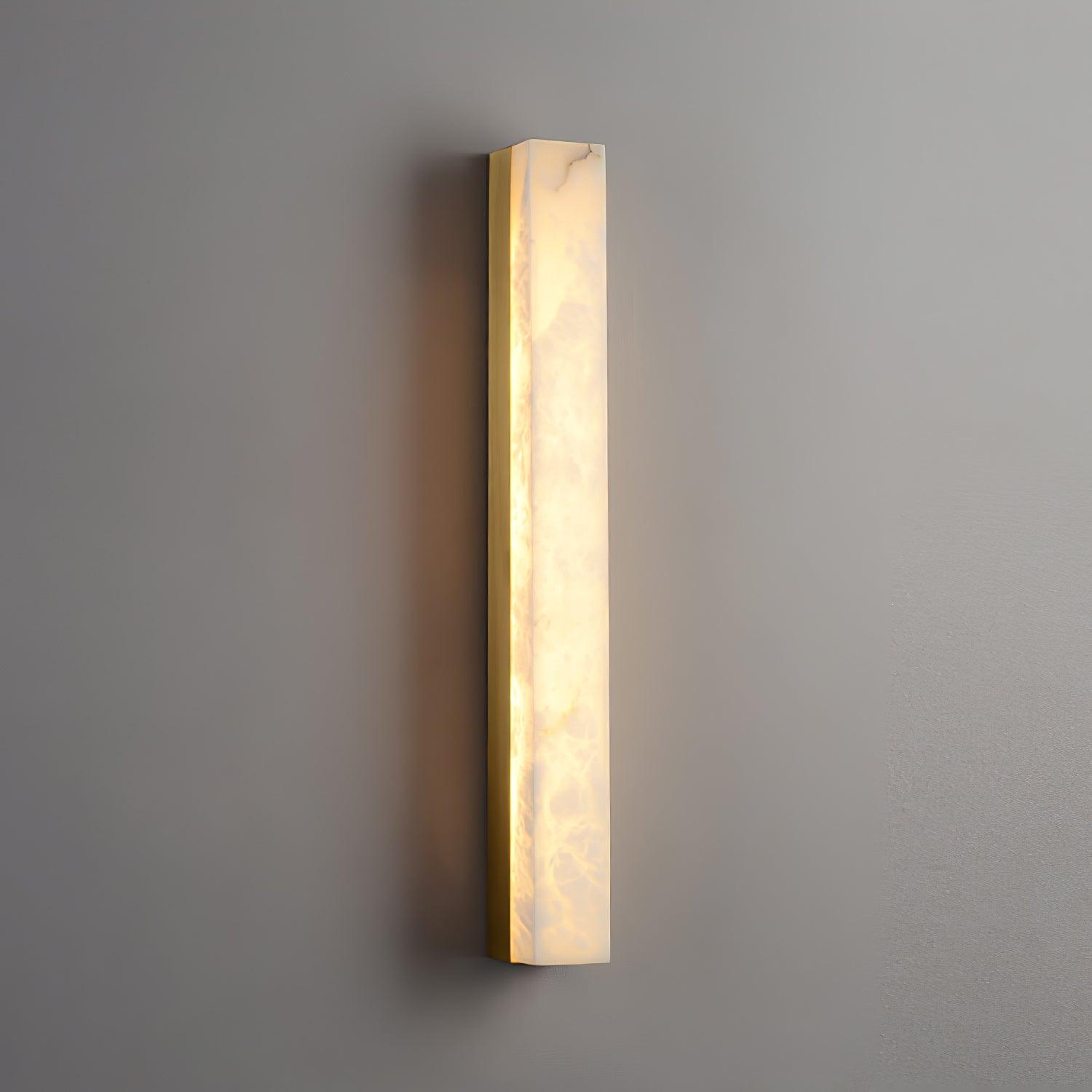 Minimalist Alabaster Wall Lamp – Slim Rectangular Design