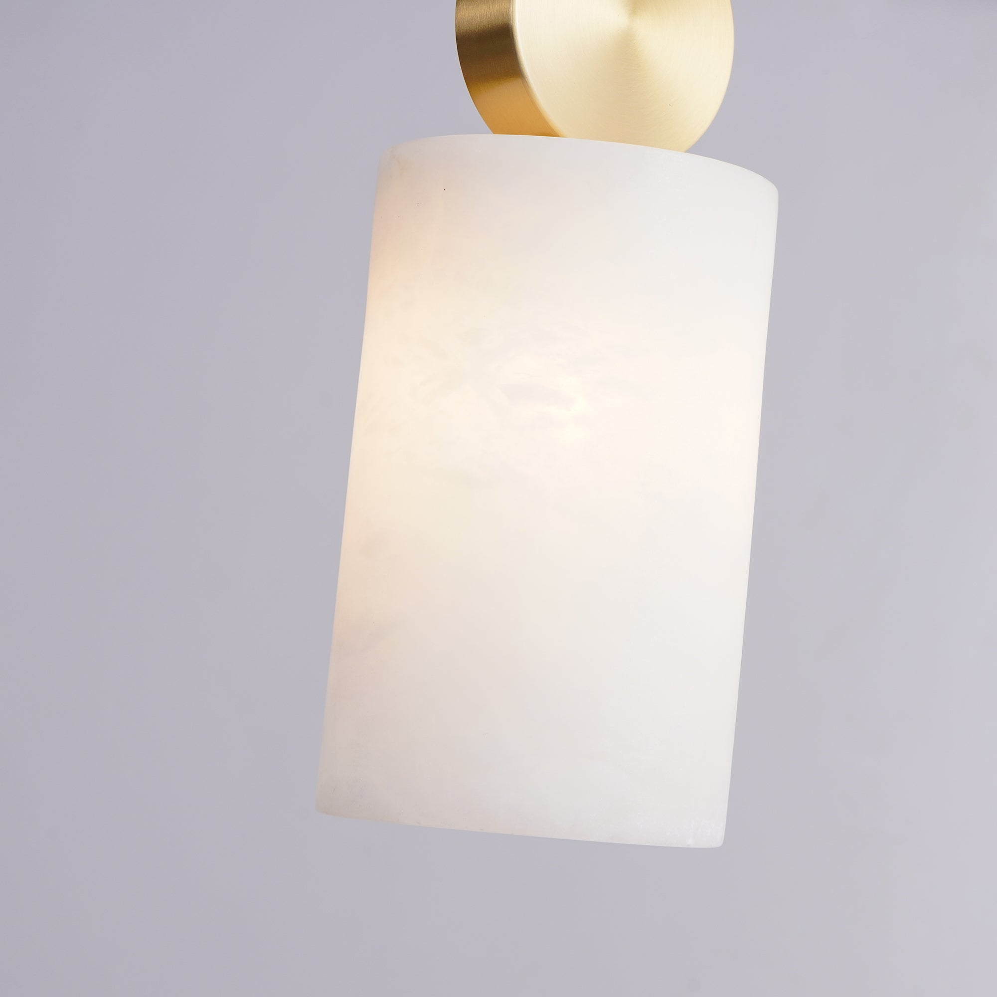 Alabaster Pendant Light – Modern Brass Ceiling Fixture