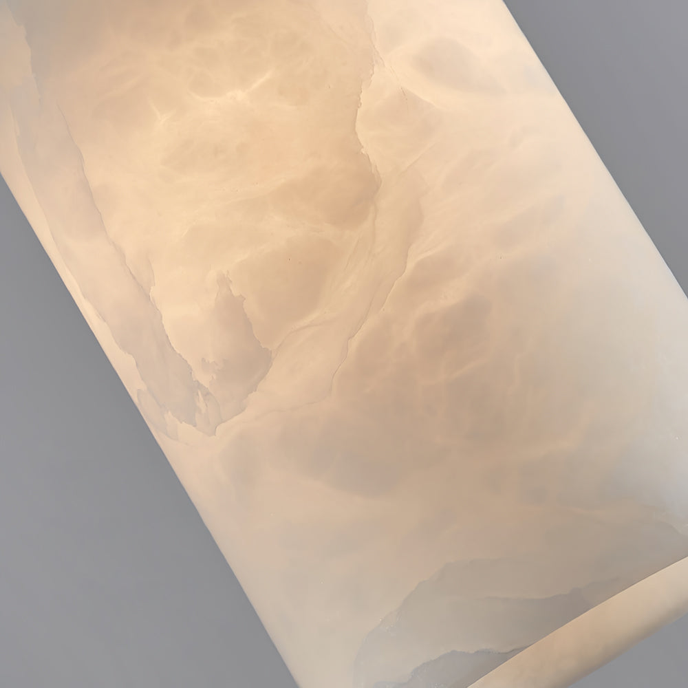Alabaster Pendant Light – Modern Brass Ceiling Fixture