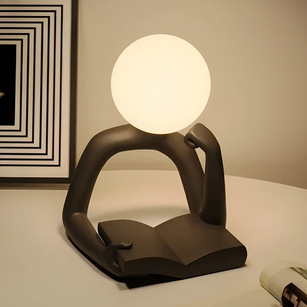Abstract Sculpture LED Table Lamp - Decorative Desk Lamp, Warm Light