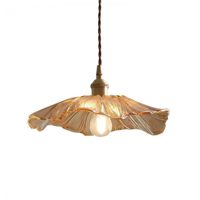 Glass Pendant Lamp | Floral Design | Ceiling Light