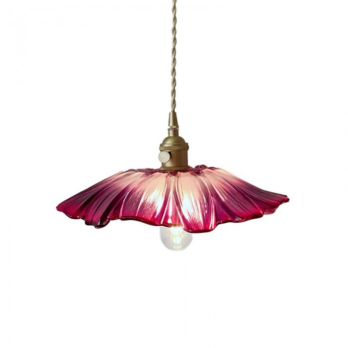 Glass Pendant Lamp | Floral Design | Ceiling Light