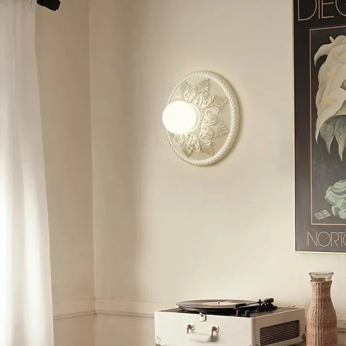 Modern Resin Wall Lamp | Milky Coffee Shade