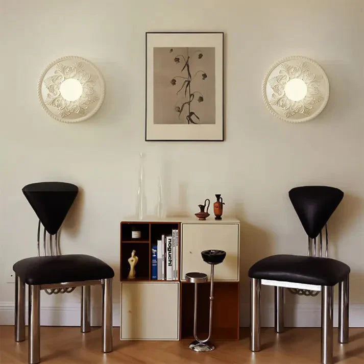 Modern Resin Wall Lamp | Milky Coffee Shade