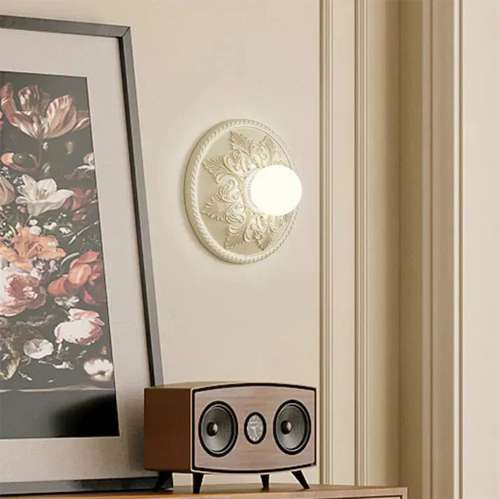 Modern Resin Wall Lamp | Milky Coffee Shade