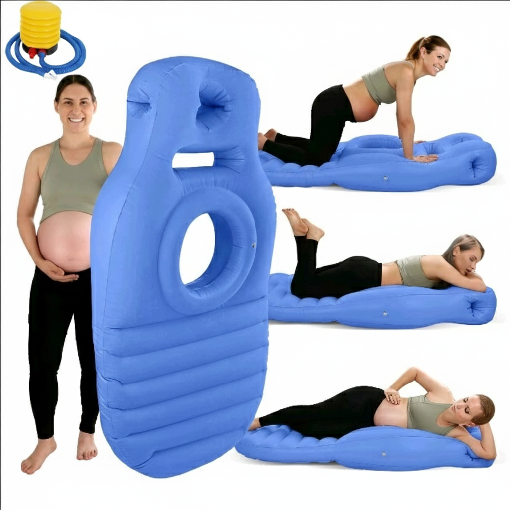 Inflatable Pregnancy Pillow O-Type – Maternity Body Pillow with Built-in Pump