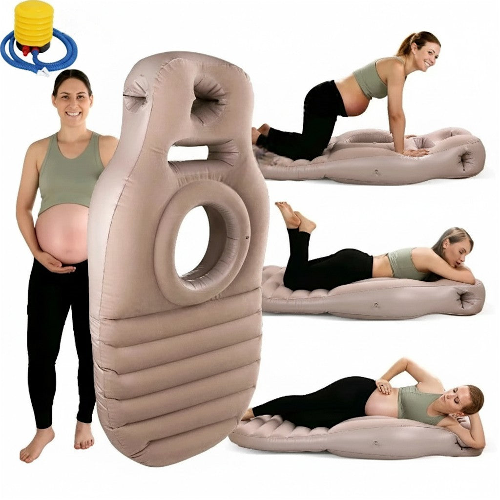 Inflatable Pregnancy Pillow O-Type – Maternity Body Pillow with Built-in Pump