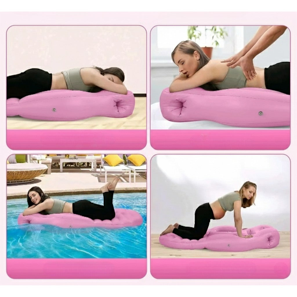 Inflatable Pregnancy Pillow O-Type – Maternity Body Pillow with Built-in Pump