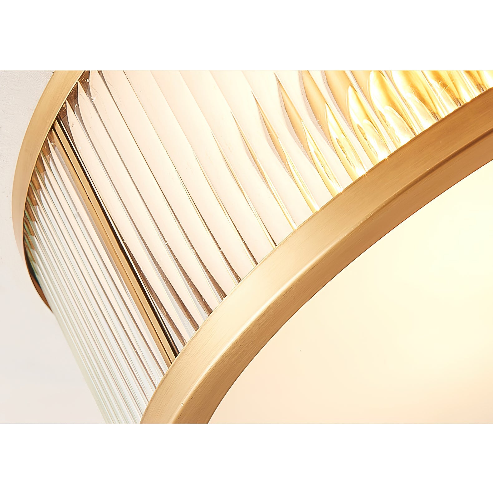 Sleek Vintage Ceiling Light – Brass Frame with Polished Glass Globes