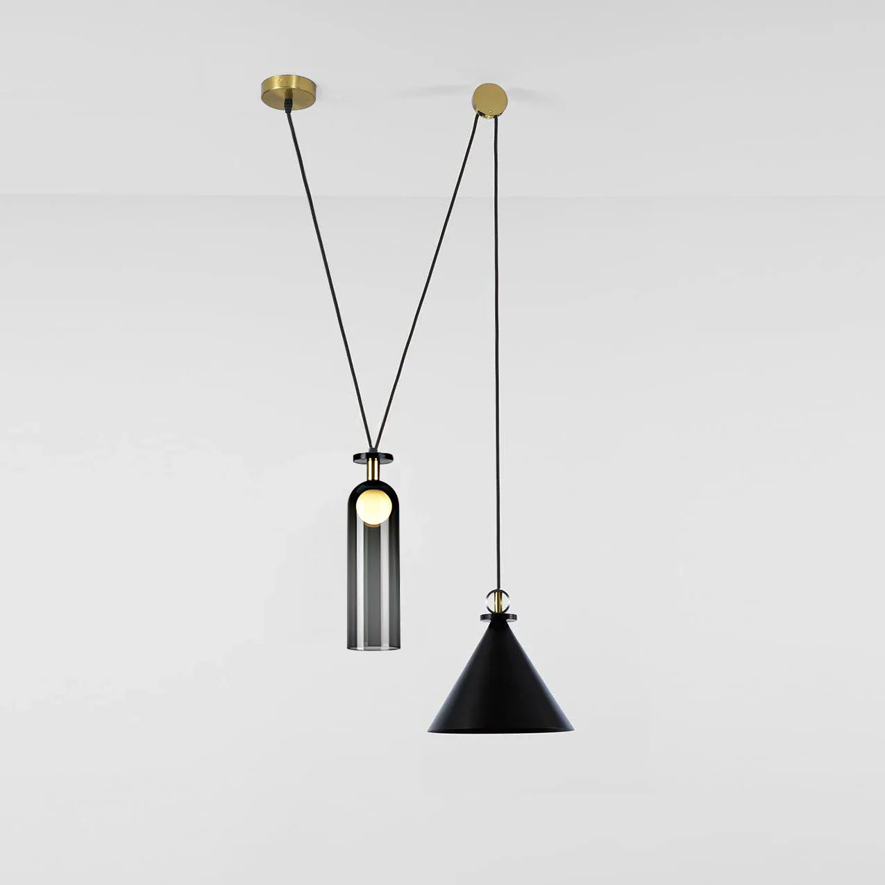 Multi-Shape Hanging Pendant Lamp – Adjustable Hanging Light
