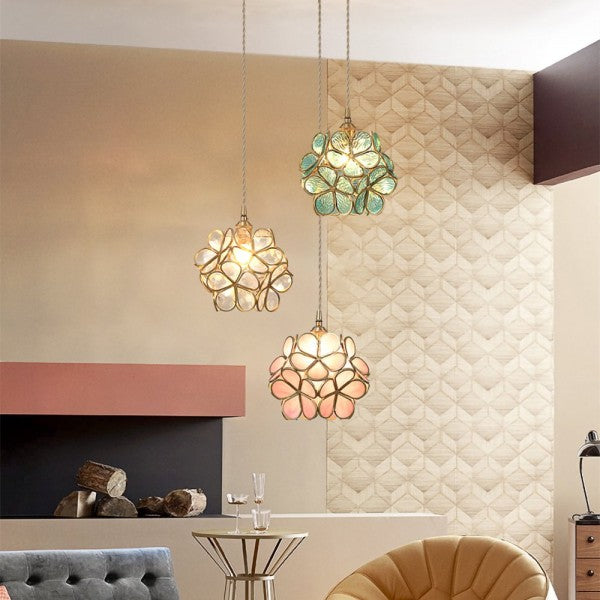 Cozy Floral Pendant light | Glass Petal
