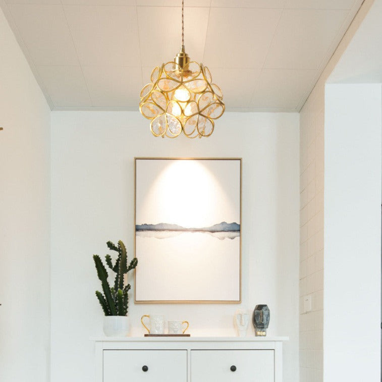 Cozy Floral Pendant light | Glass Petal