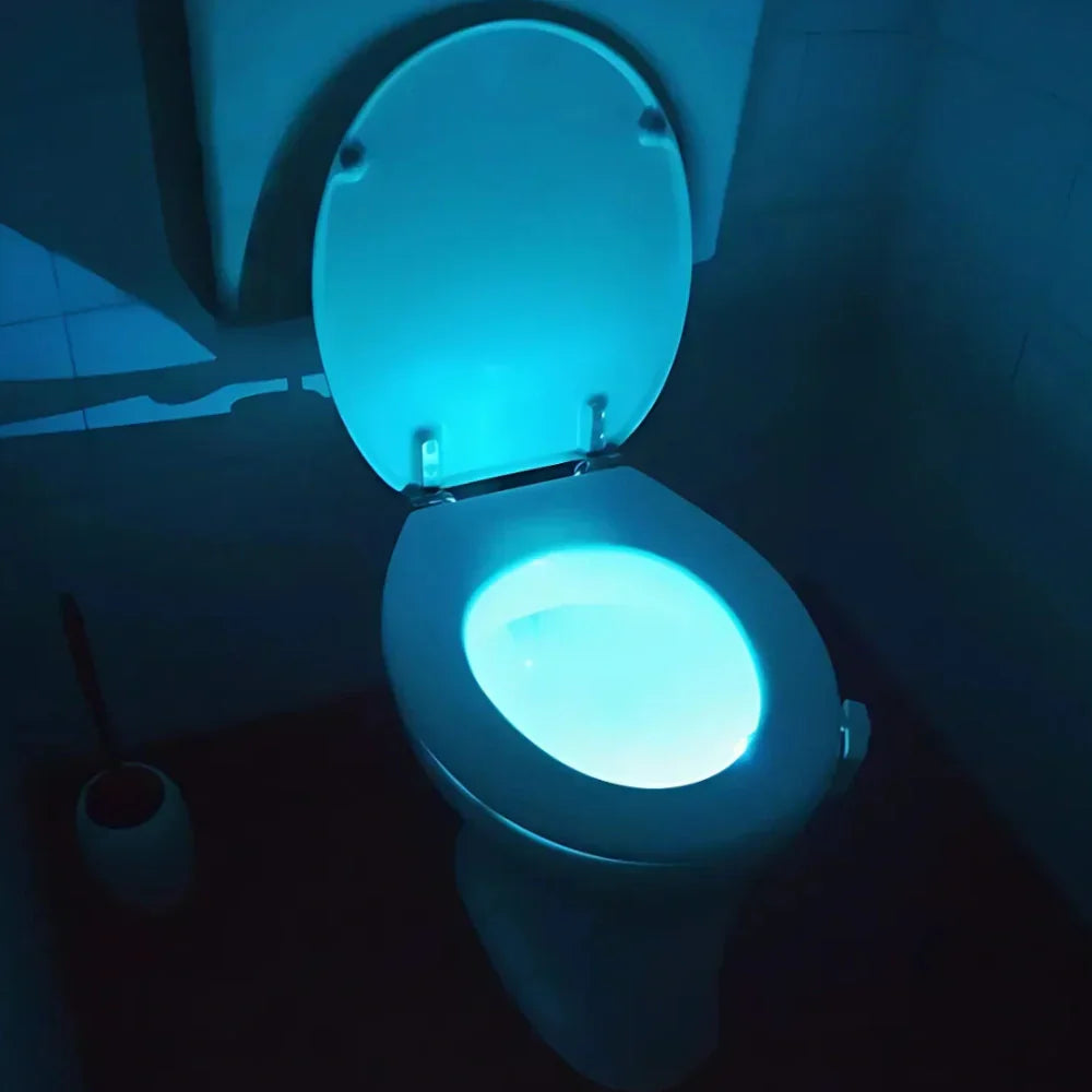 LED Motion Sensor Toilet Night Light | Hands-Free Bathroom Light