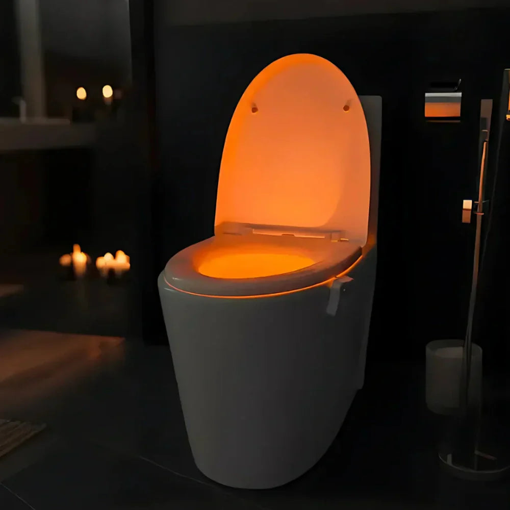 LED Motion Sensor Toilet Night Light | Hands-Free Bathroom Light