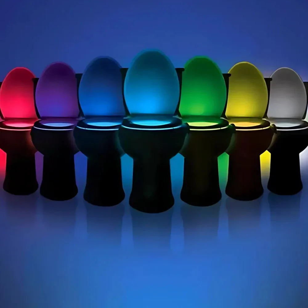 LED Motion Sensor Toilet Night Light | Hands-Free Bathroom Light