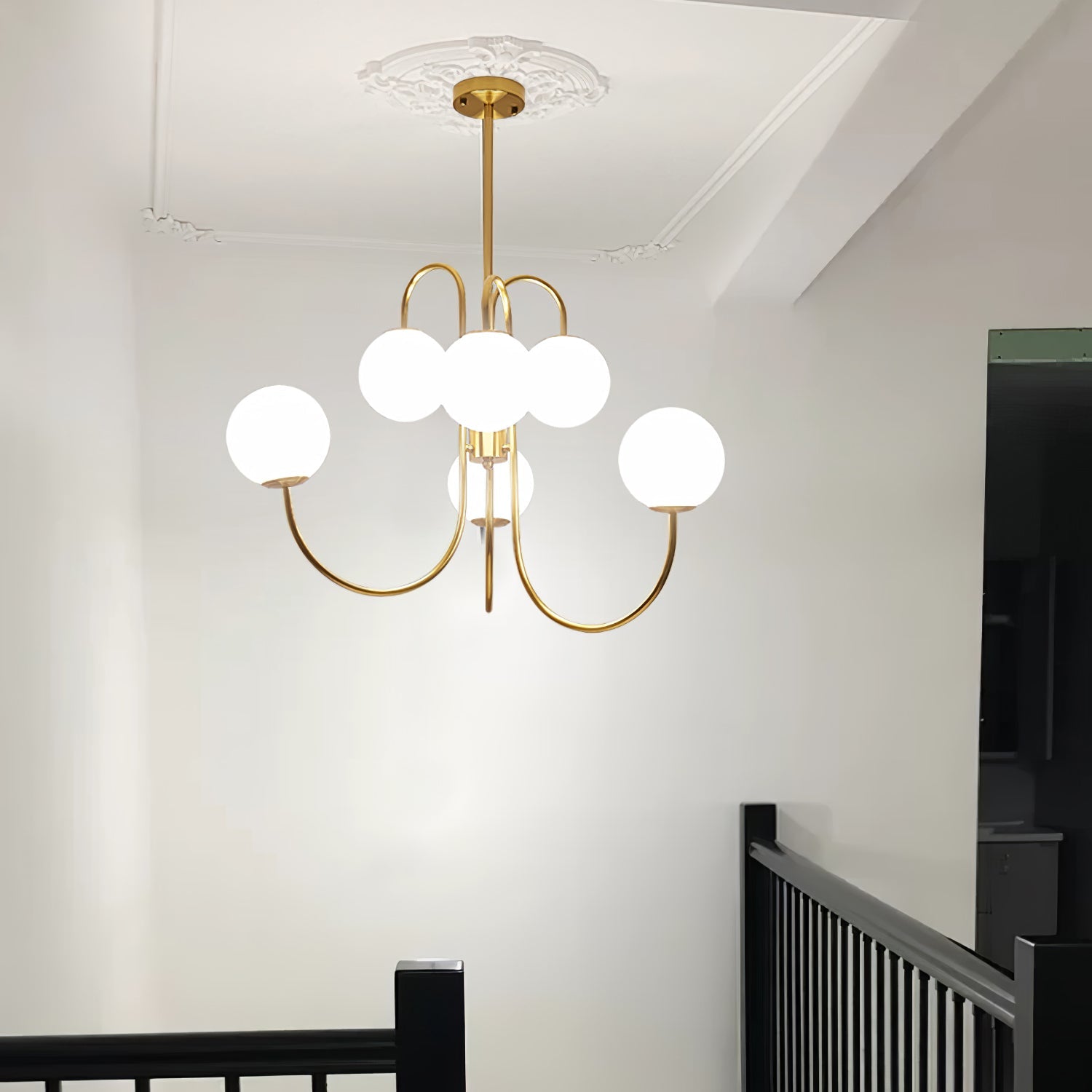 Modern Gooseneck Arm Chandelier – Stylish Pendant Ceiling Lamp