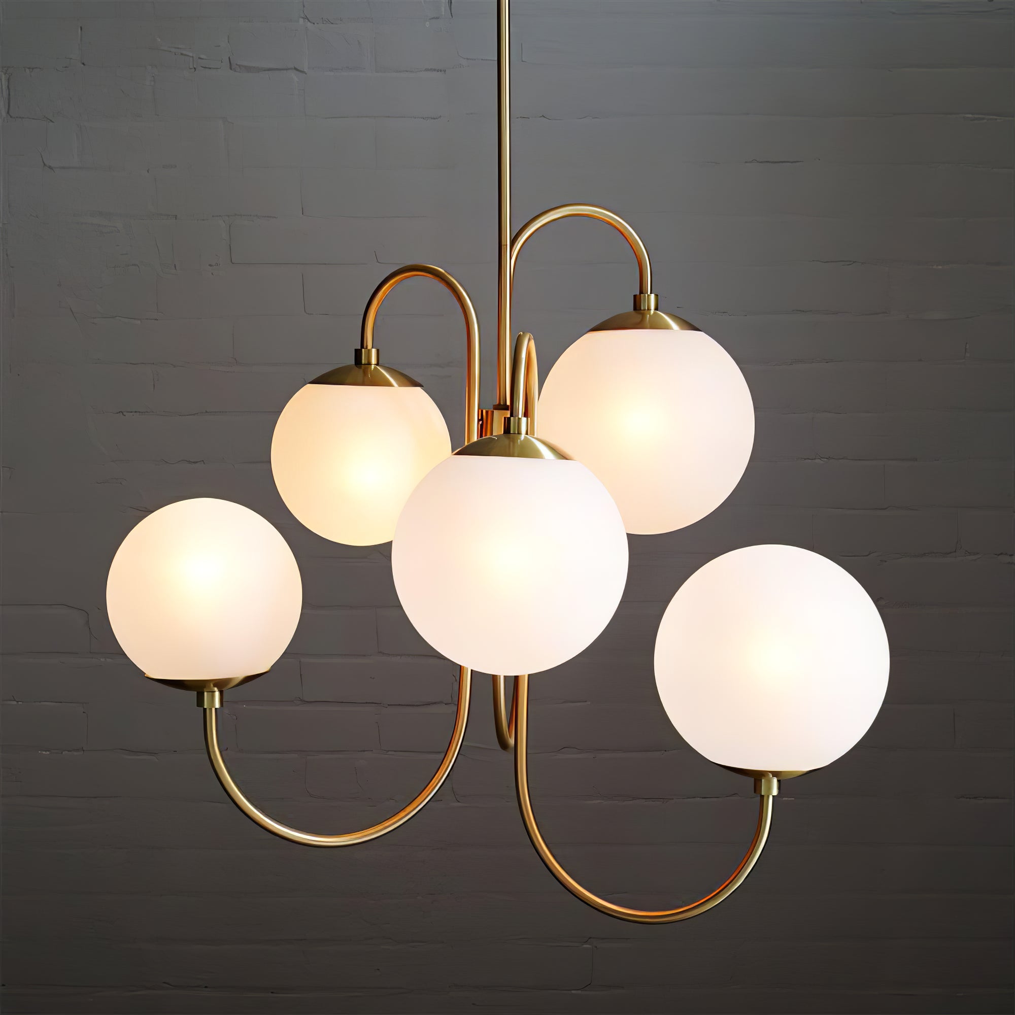 Modern Gooseneck Arm Chandelier – Stylish Pendant Ceiling Lamp