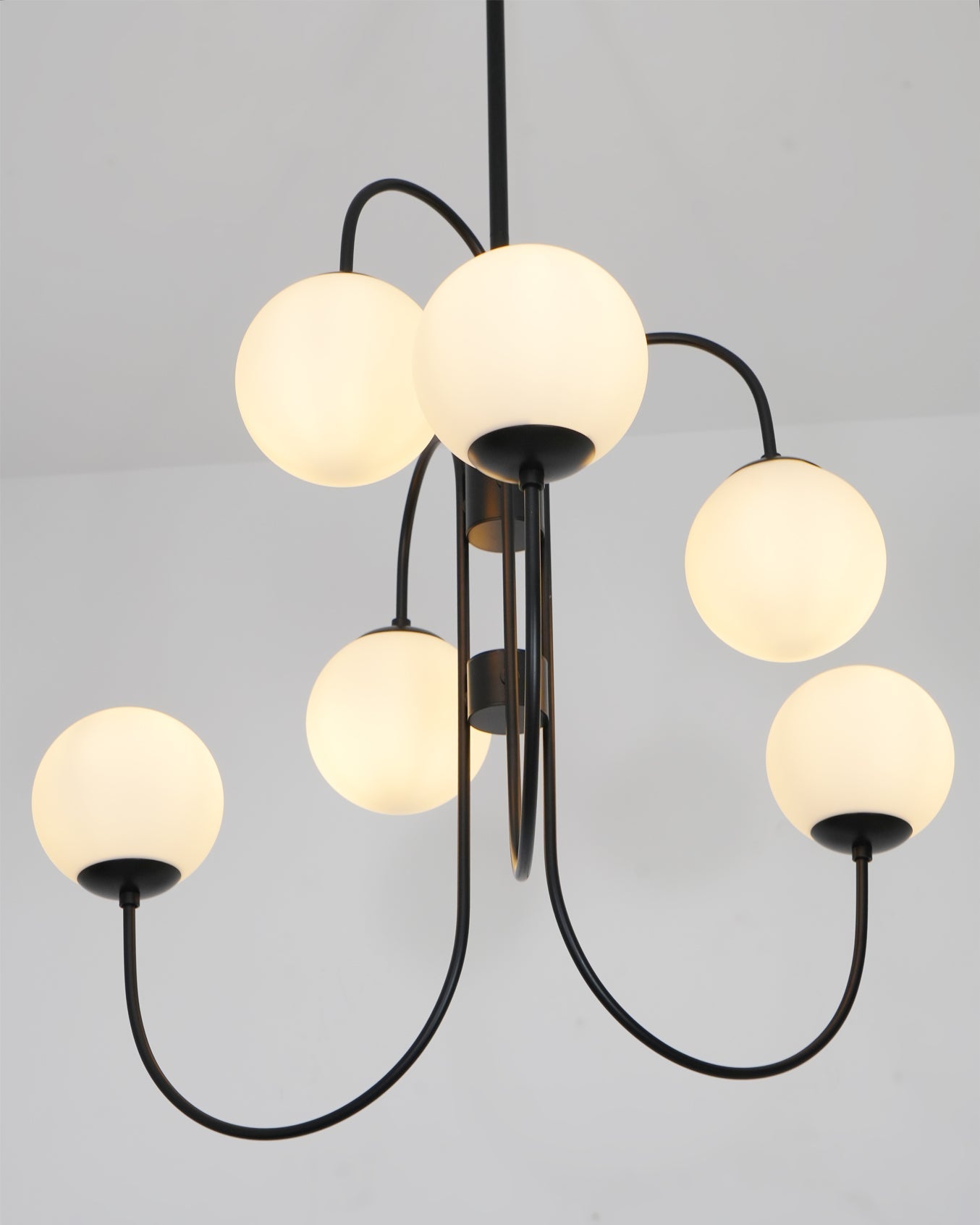 Modern Gooseneck Arm Chandelier – Stylish Pendant Ceiling Lamp