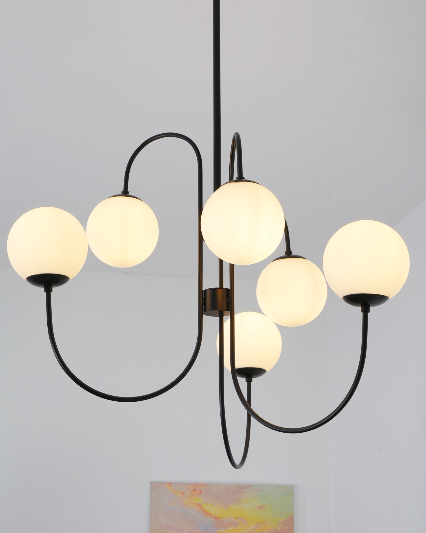 Modern Gooseneck Arm Chandelier – Stylish Pendant Ceiling Lamp