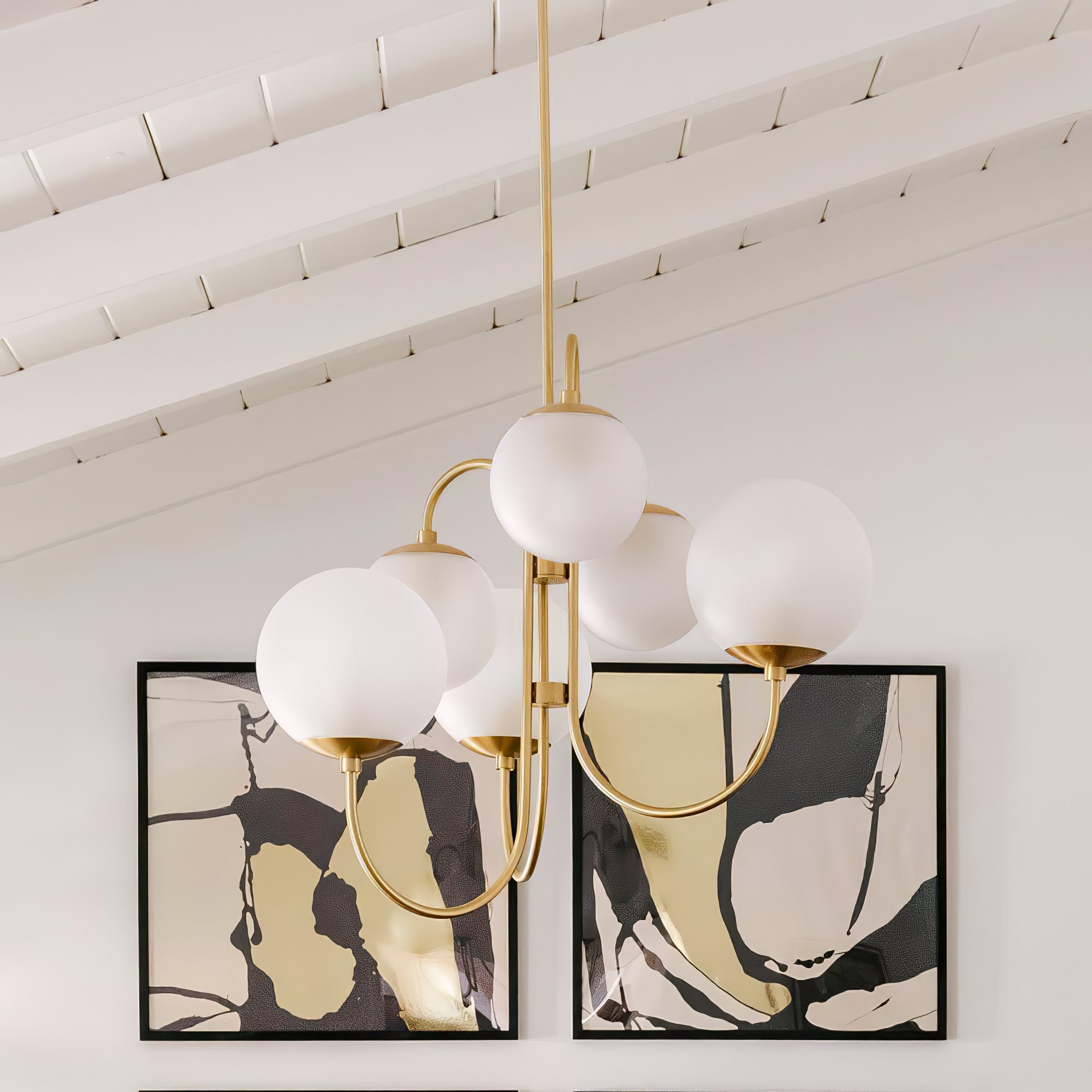 Modern Gooseneck Arm Chandelier – Stylish Pendant Ceiling Lamp