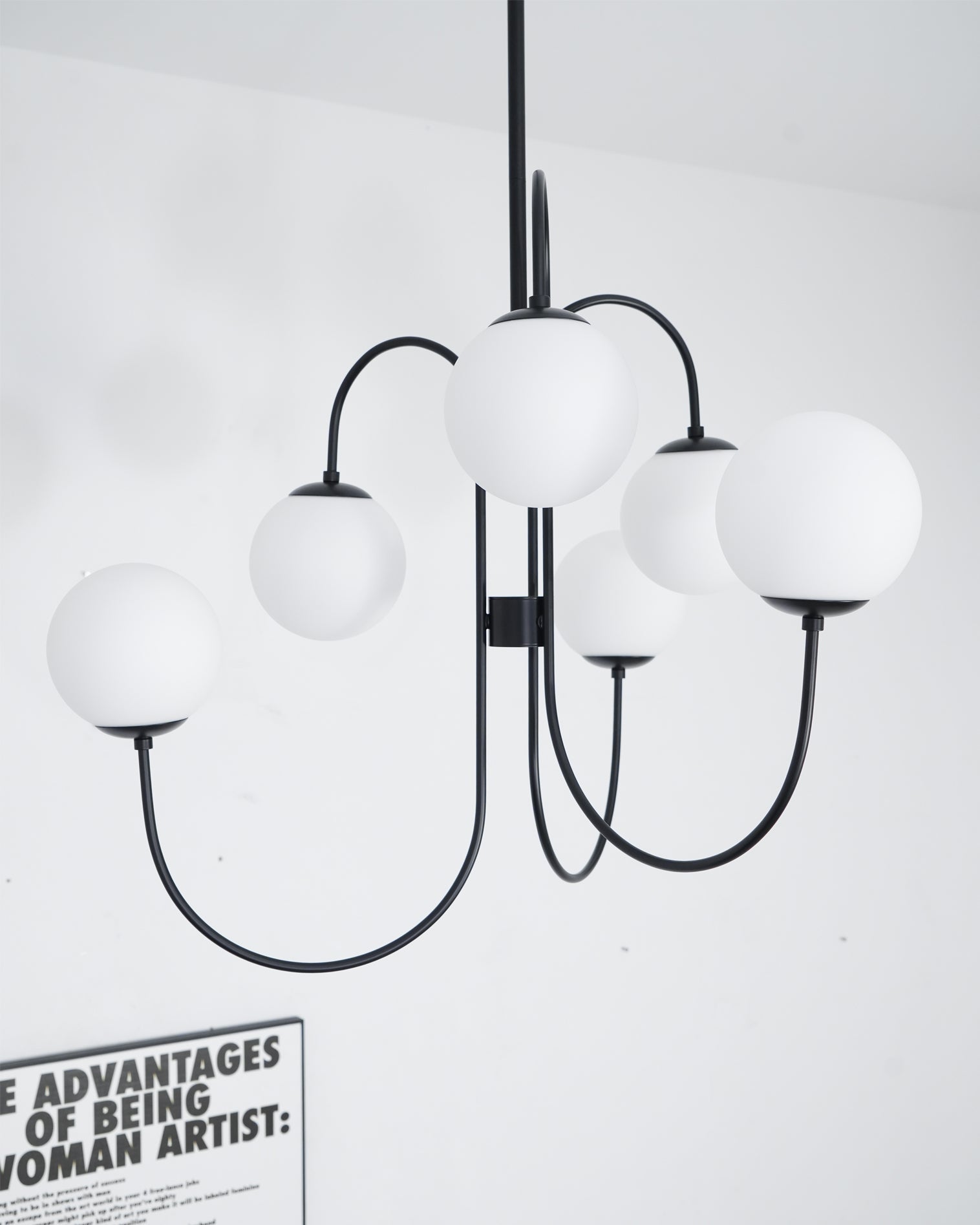 Modern Gooseneck Arm Chandelier – Stylish Pendant Ceiling Lamp