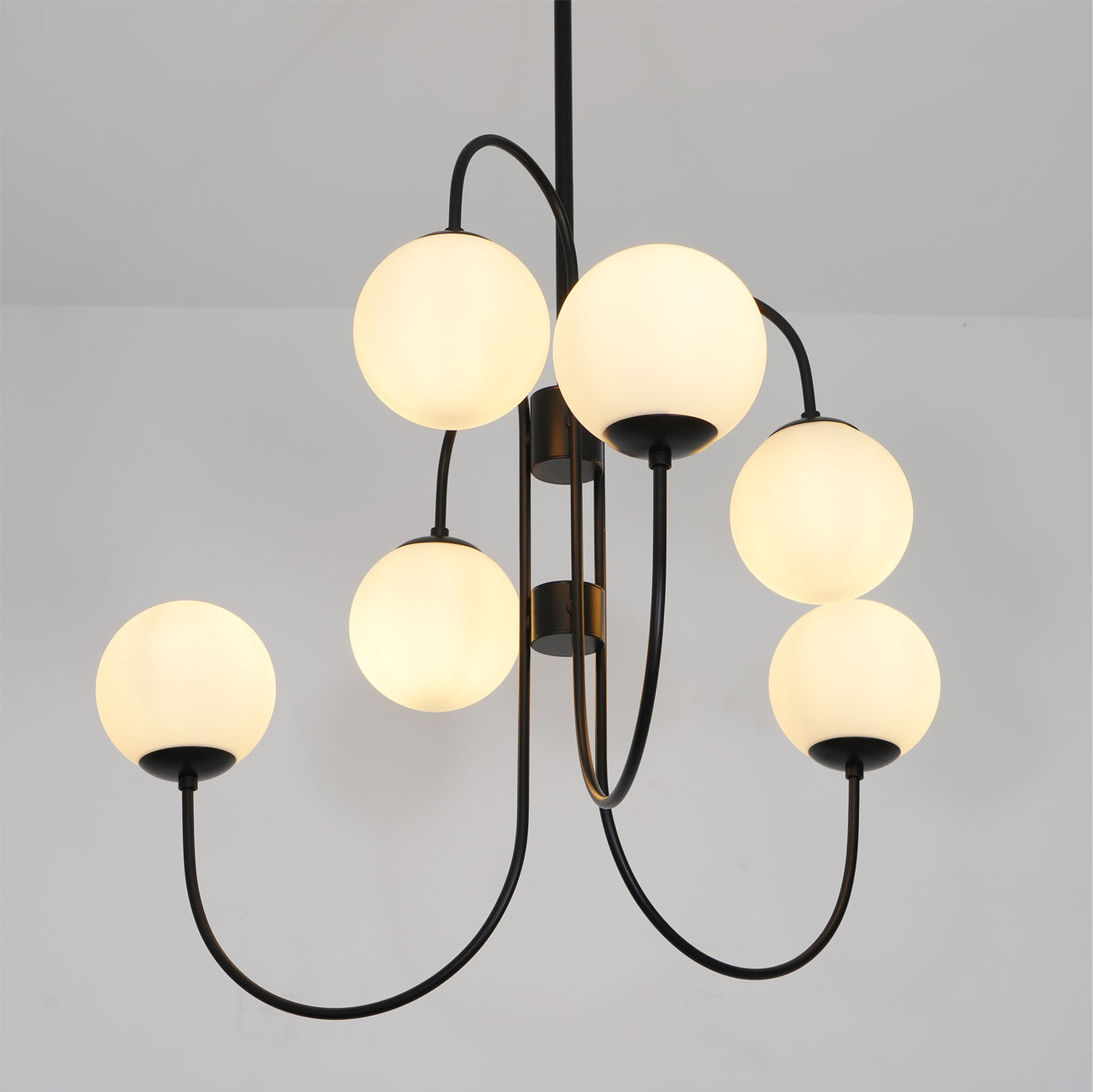 Modern Gooseneck Arm Chandelier – Stylish Pendant Ceiling Lamp