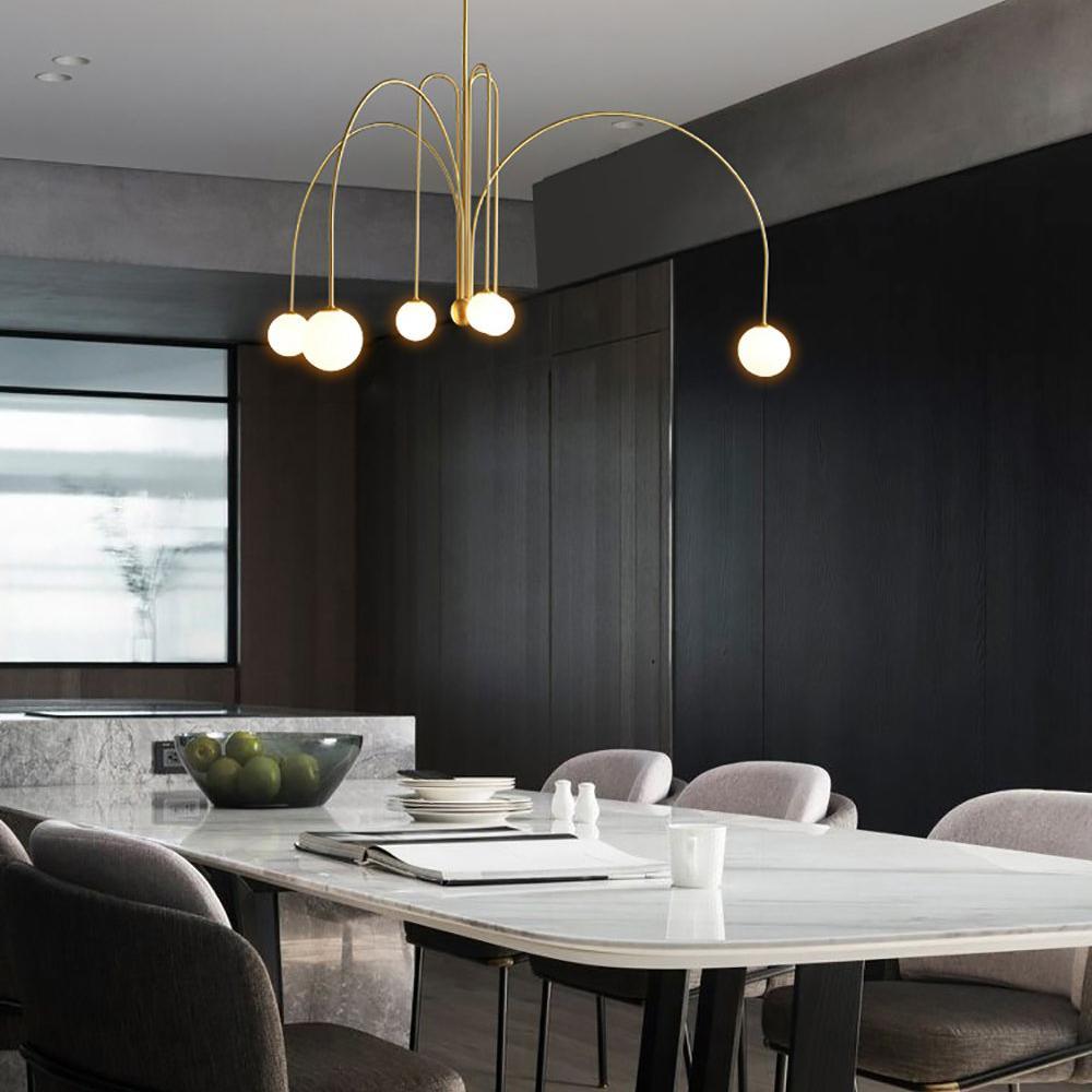 Modern Round Chandelier – G9 LED Suspended Ceiling Light Fixture