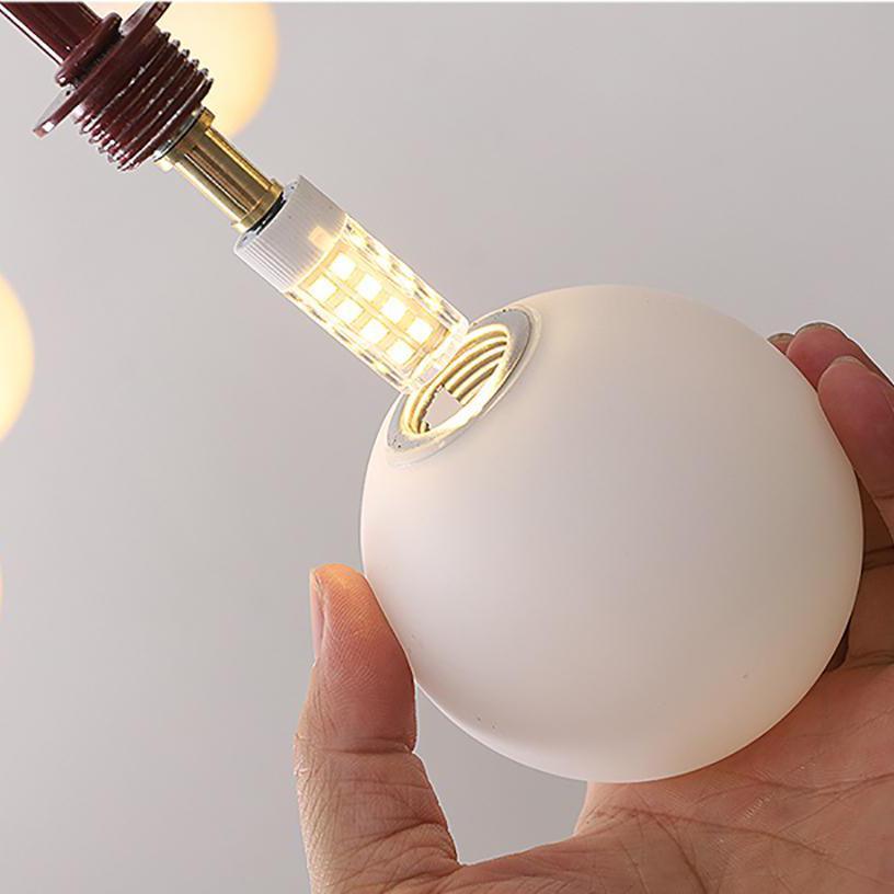 Modern Round Chandelier – G9 LED Suspended Ceiling Light Fixture