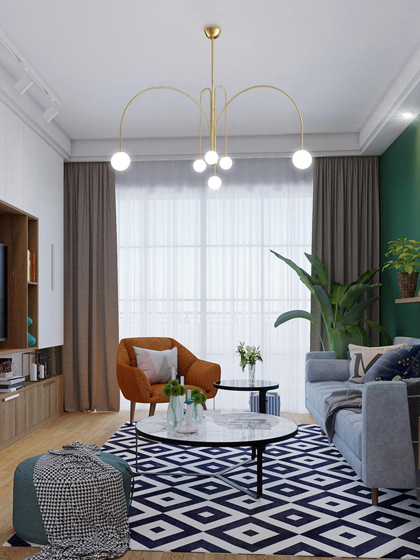 Modern Round Chandelier – G9 LED Suspended Ceiling Light Fixture