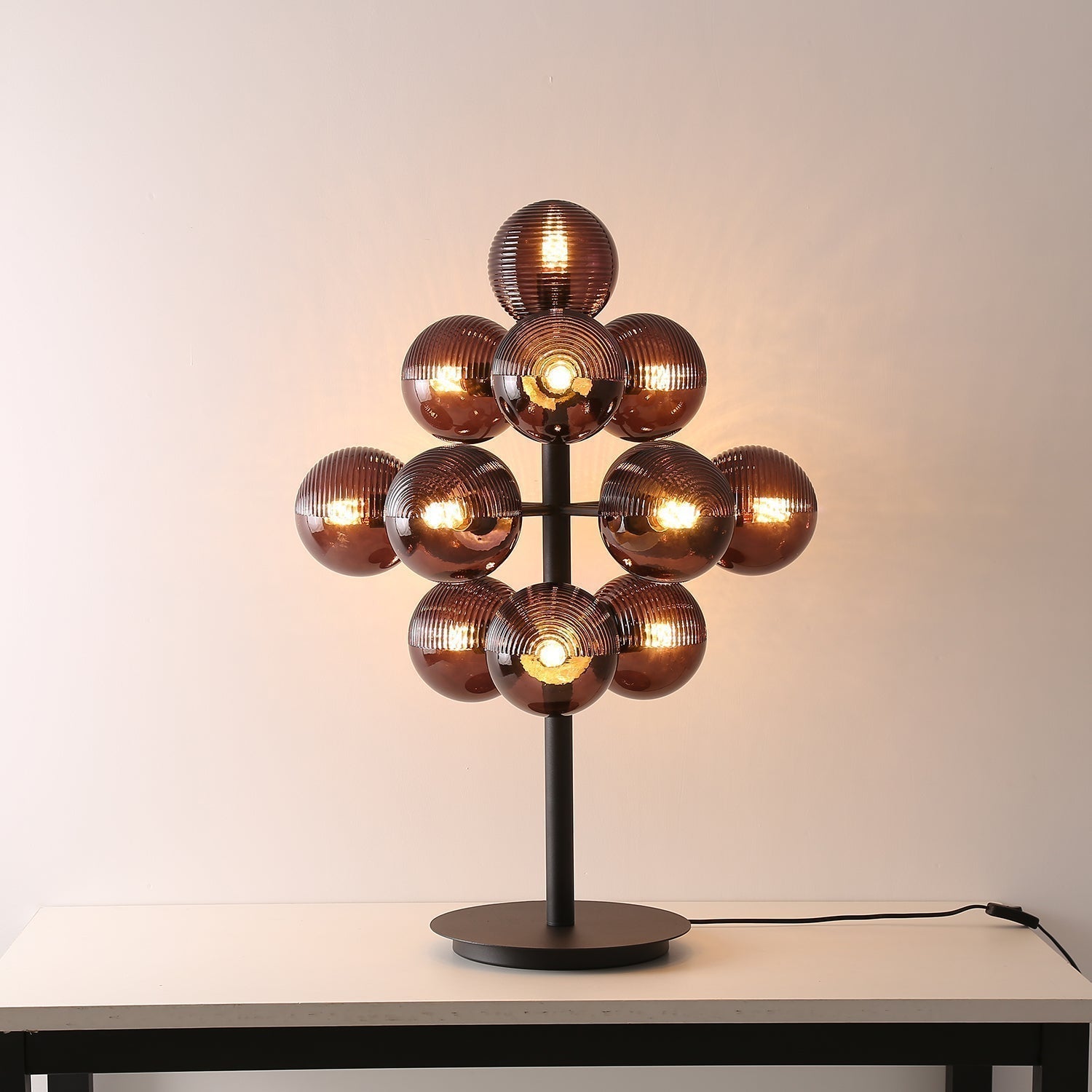 Grapes-Shape Table Lamp | Deep Black Shade