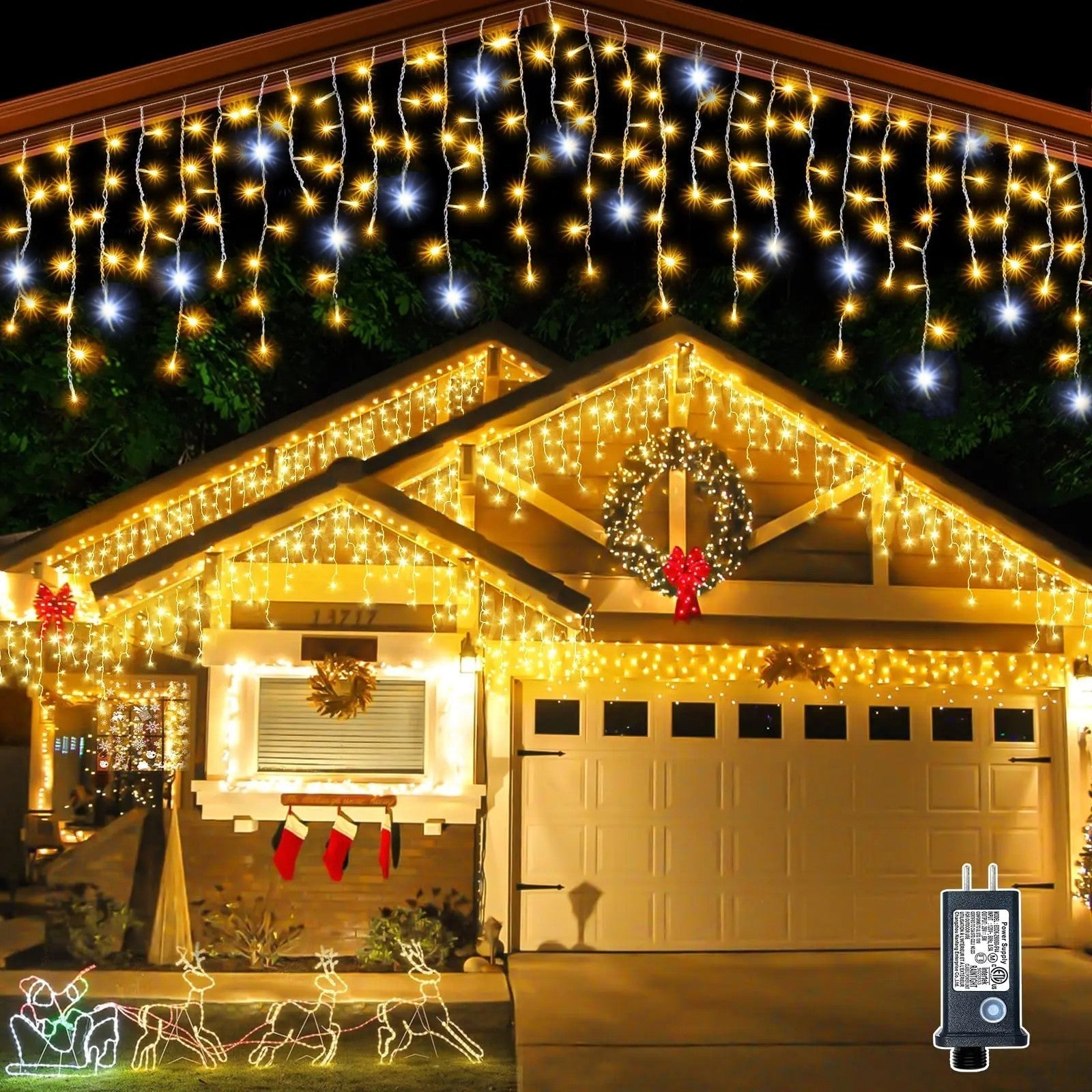 Christmas Outdoor Icicle Lights | LED Fairy Lights