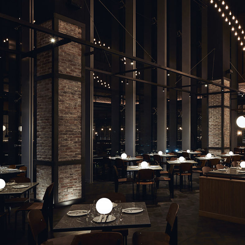 Modern Dynamic LED Table Lamp – Spherical Ball Portable Rechargeable Ambient Lighting