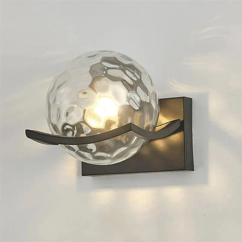 Clear Glass LED Wall Light | Wall-Mounted